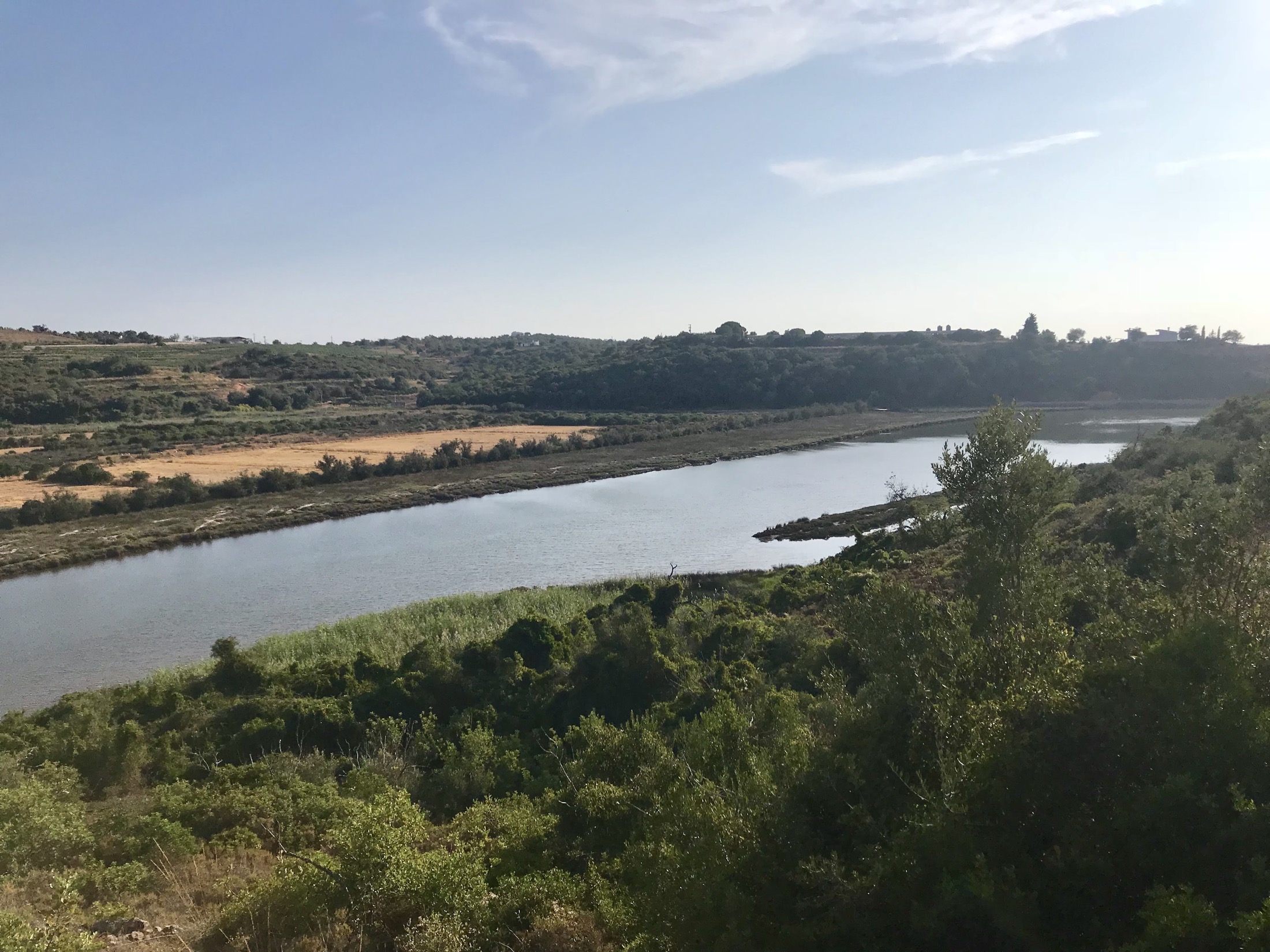Rio Arade estuary viewed from the Lago da Atalaia land