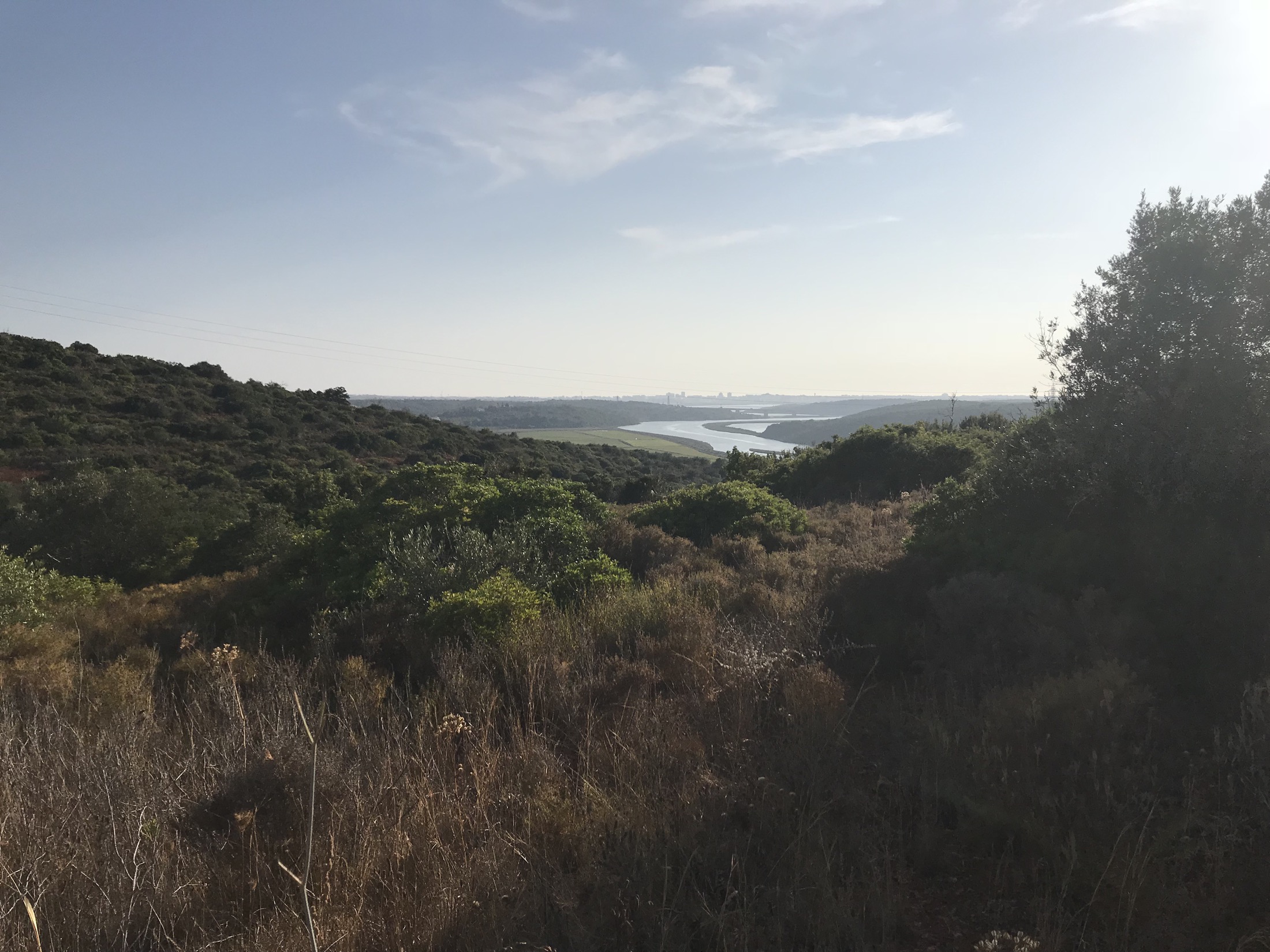 Elevated view across the Lago da Atalaia valley