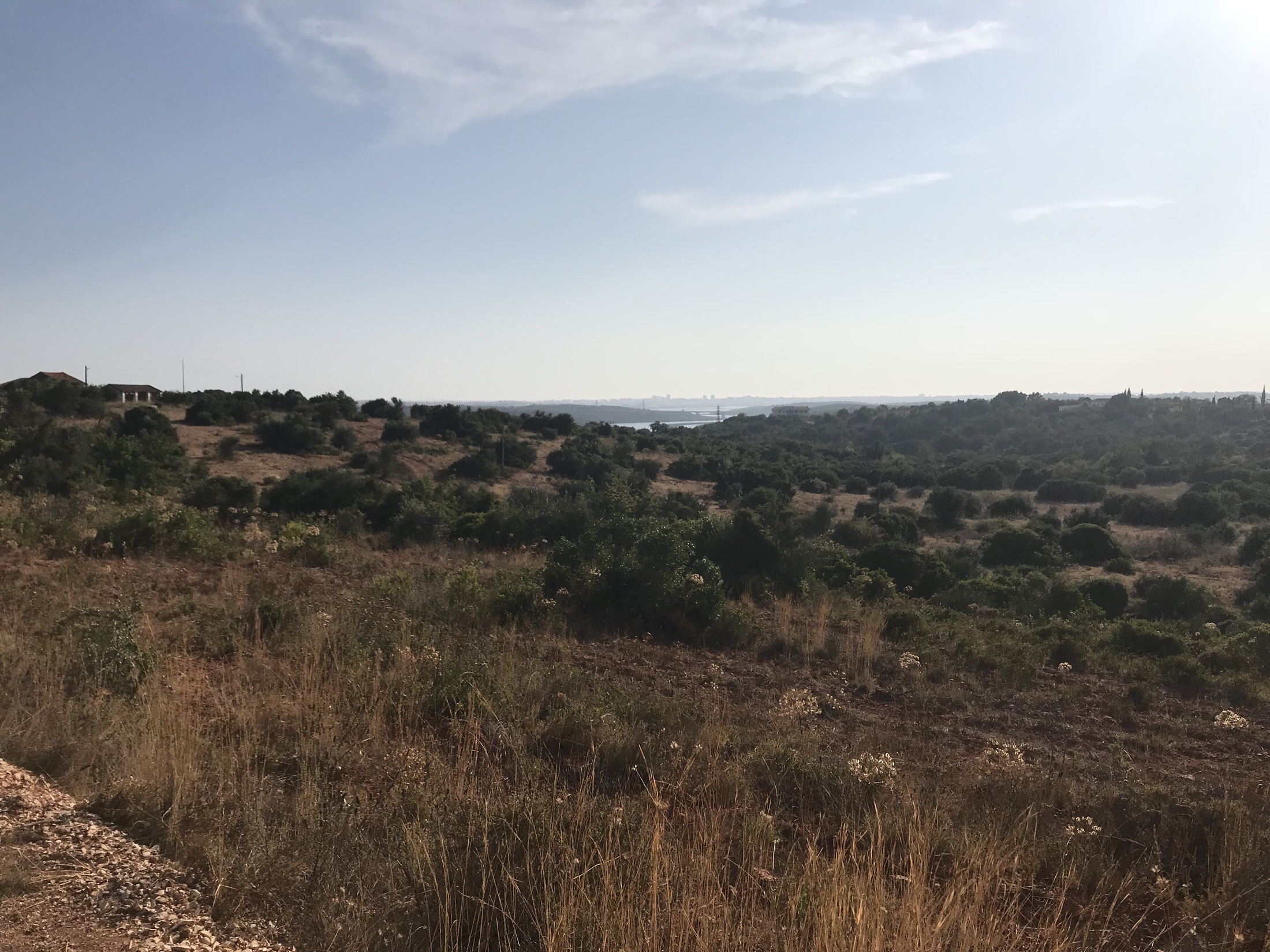 View across the Lago da Atalaia site towards Silves